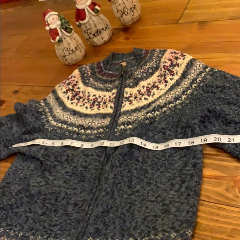 Blue sweater jacket - Picture 3 of 6